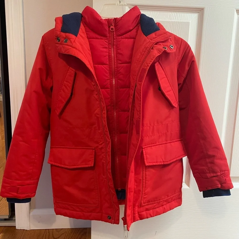 Boden youth double zip snow jacket size 8/9 years (Youth Small) - Picture 1 of 8